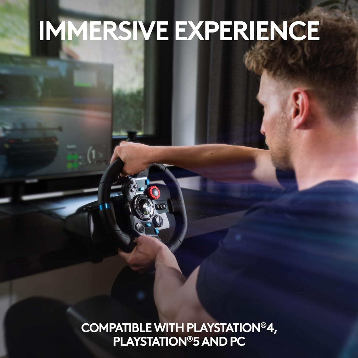  Logitech G29 Driving Force Racing Wheel and Floor Pedals